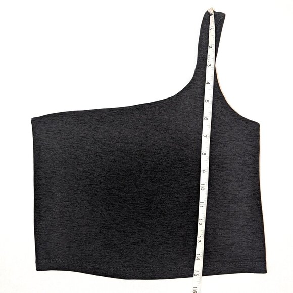 Beyond Yoga | Spacedye One Shoulder Cropped Tank Darkest Night | Size Small - Picture 8 of 10